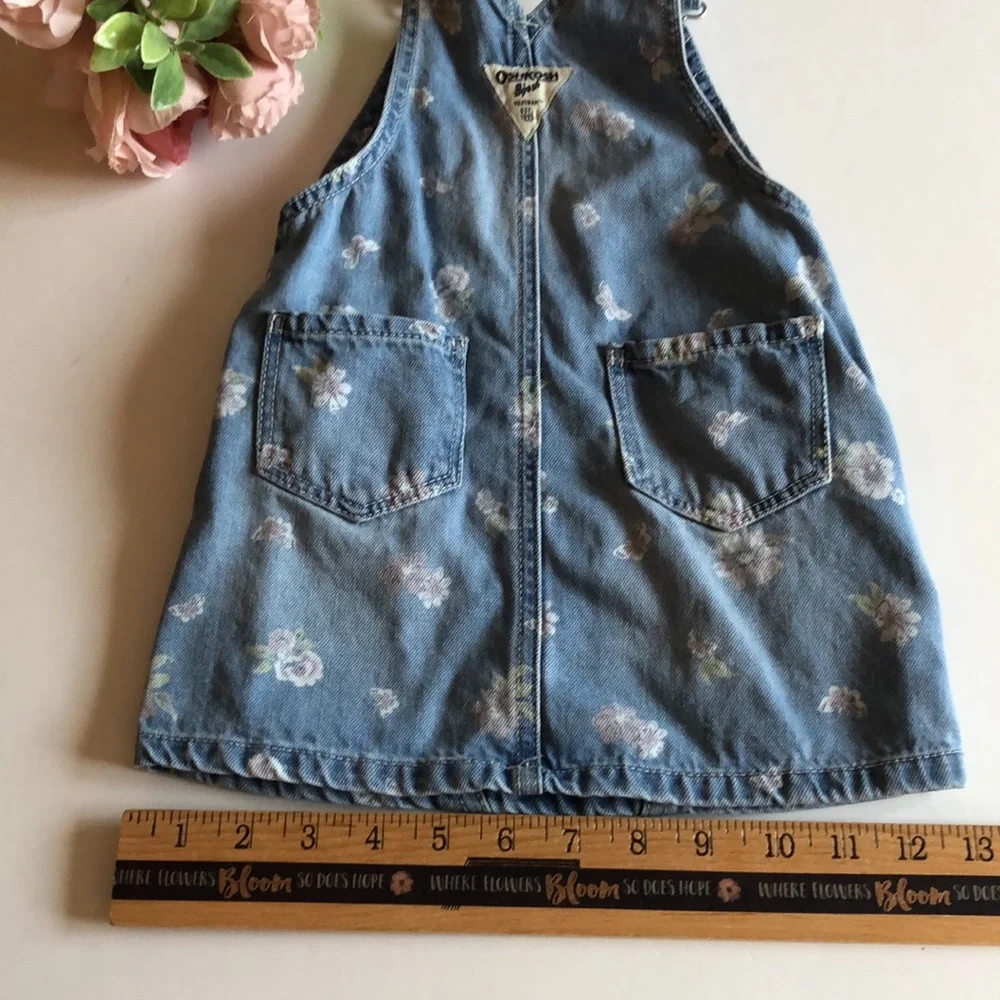 Oshkosh Floral Shortail Dress 2T Floral overall dress jumper 2T Oshkosh